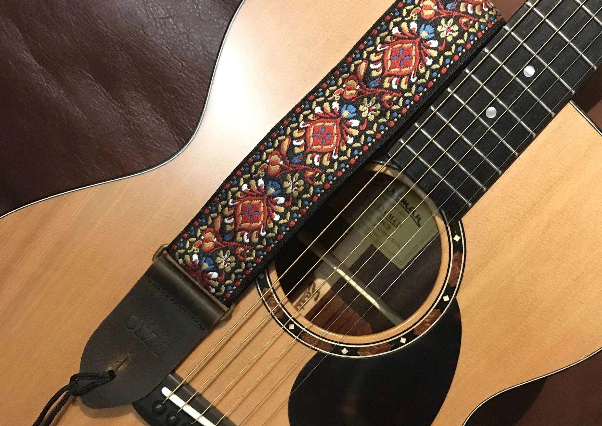 SMJ Reserve Collection "Peacock" Guitar Strap - Richards Guitars Of Stratford Upon Avon