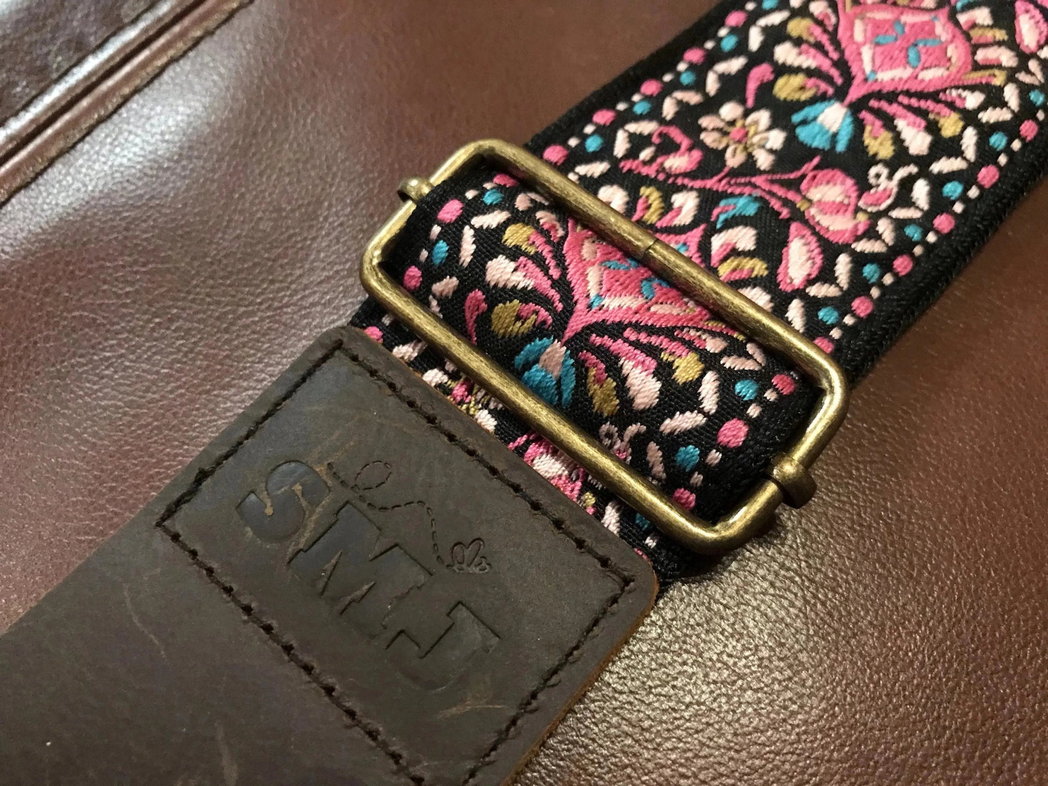 SMJ Reserve Collection "Peacock" Guitar Strap - Richards Guitars Of Stratford Upon Avon