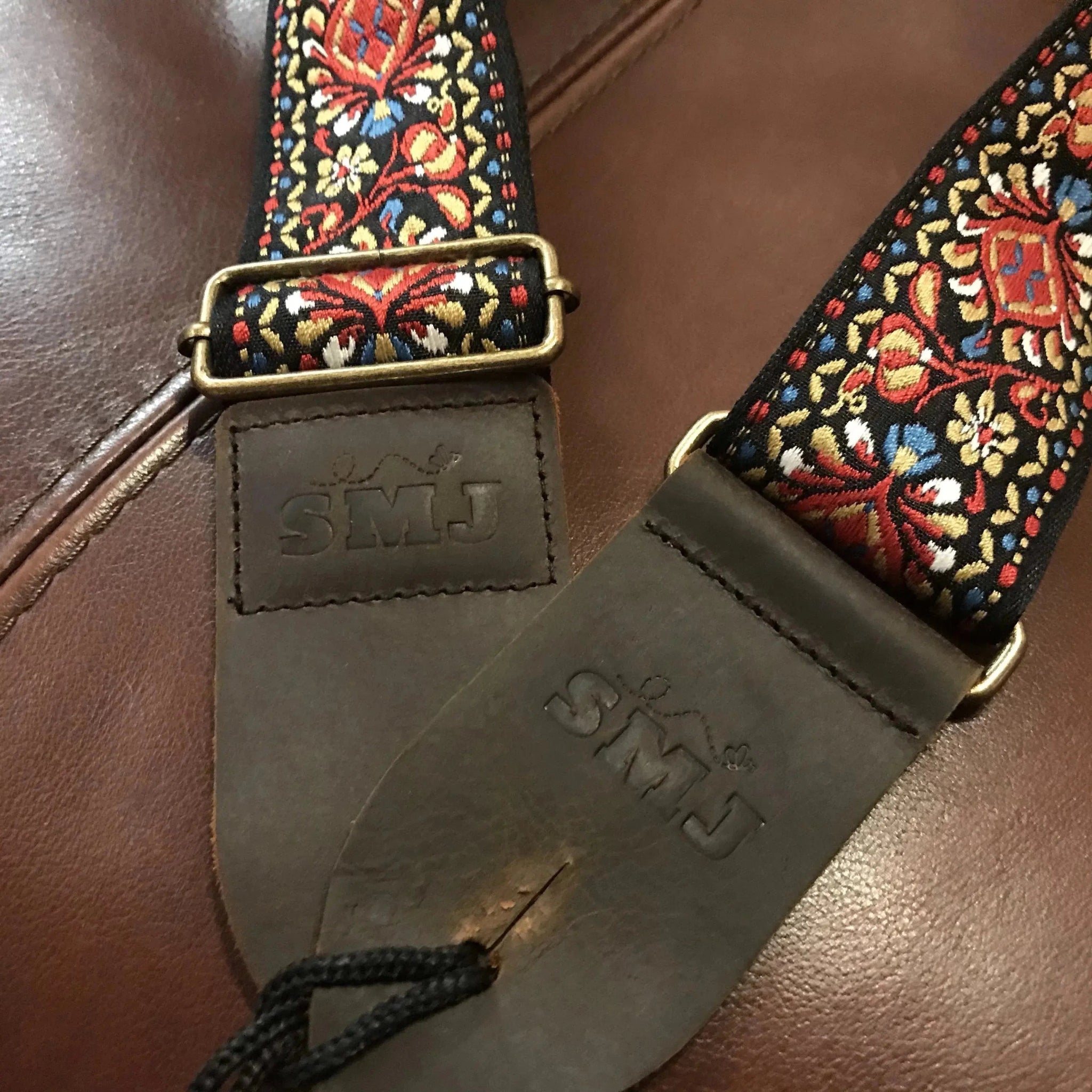 SMJ Reserve Collection "Peacock" Guitar Strap - Richards Guitars Of Stratford Upon Avon