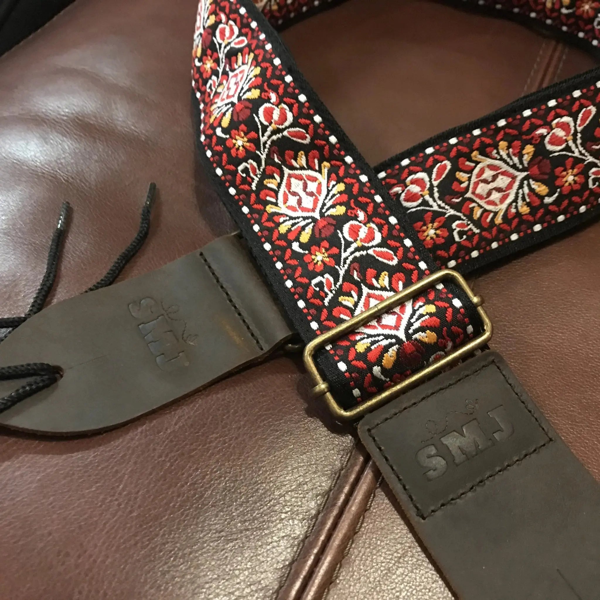 SMJ Reserve Collection "Red Admiral" Guitar Strap - Richards Guitars Of Stratford Upon Avon