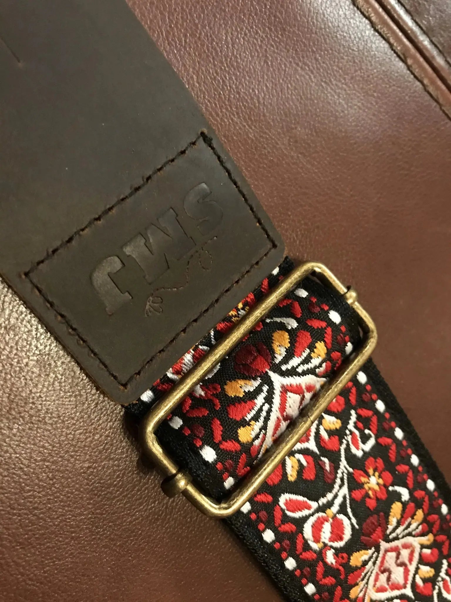 SMJ Reserve Collection "Red Admiral" Guitar Strap - Richards Guitars Of Stratford Upon Avon