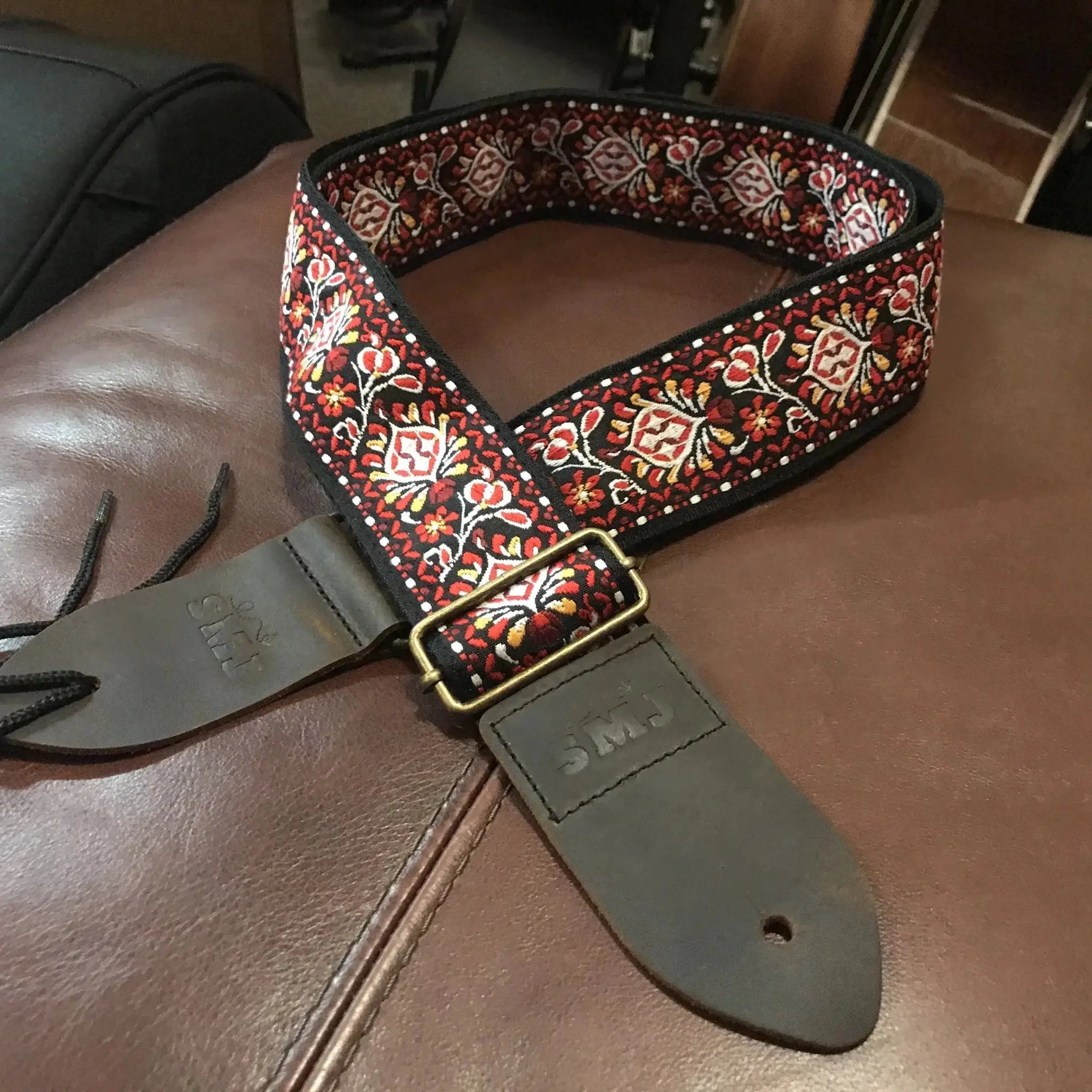 SMJ Reserve Collection "Red Admiral" Guitar Strap - Richards Guitars Of Stratford Upon Avon