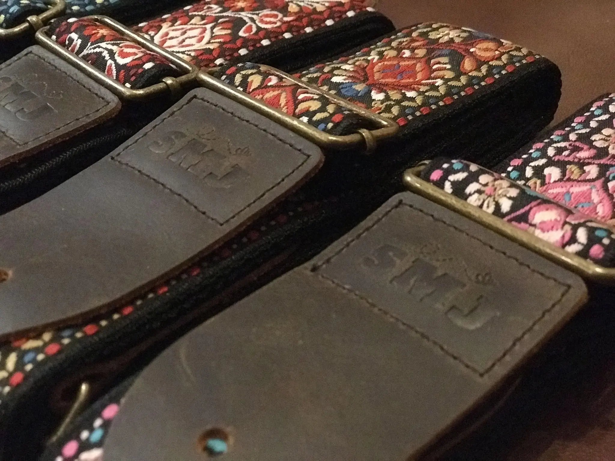 SMJ Reserve Collection "Ruby Tiger" Guitar Strap - Richards Guitars Of Stratford Upon Avon