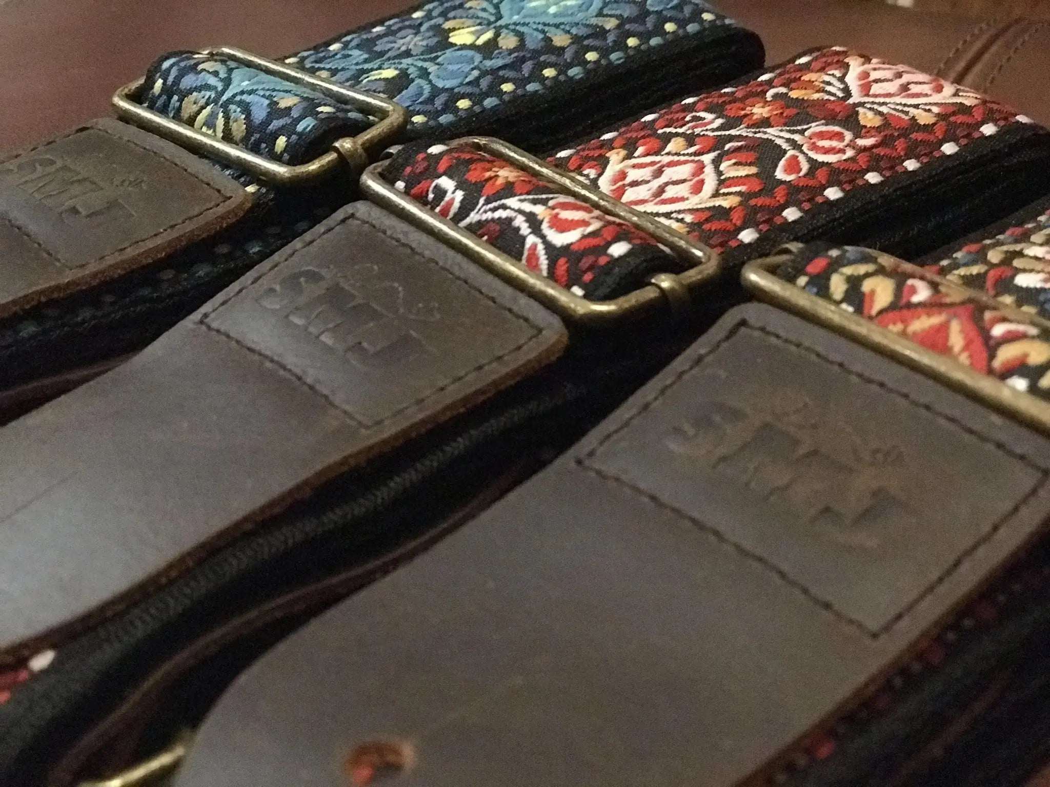 SMJ Reserve Collection "Ruby Tiger" Guitar Strap - Richards Guitars Of Stratford Upon Avon