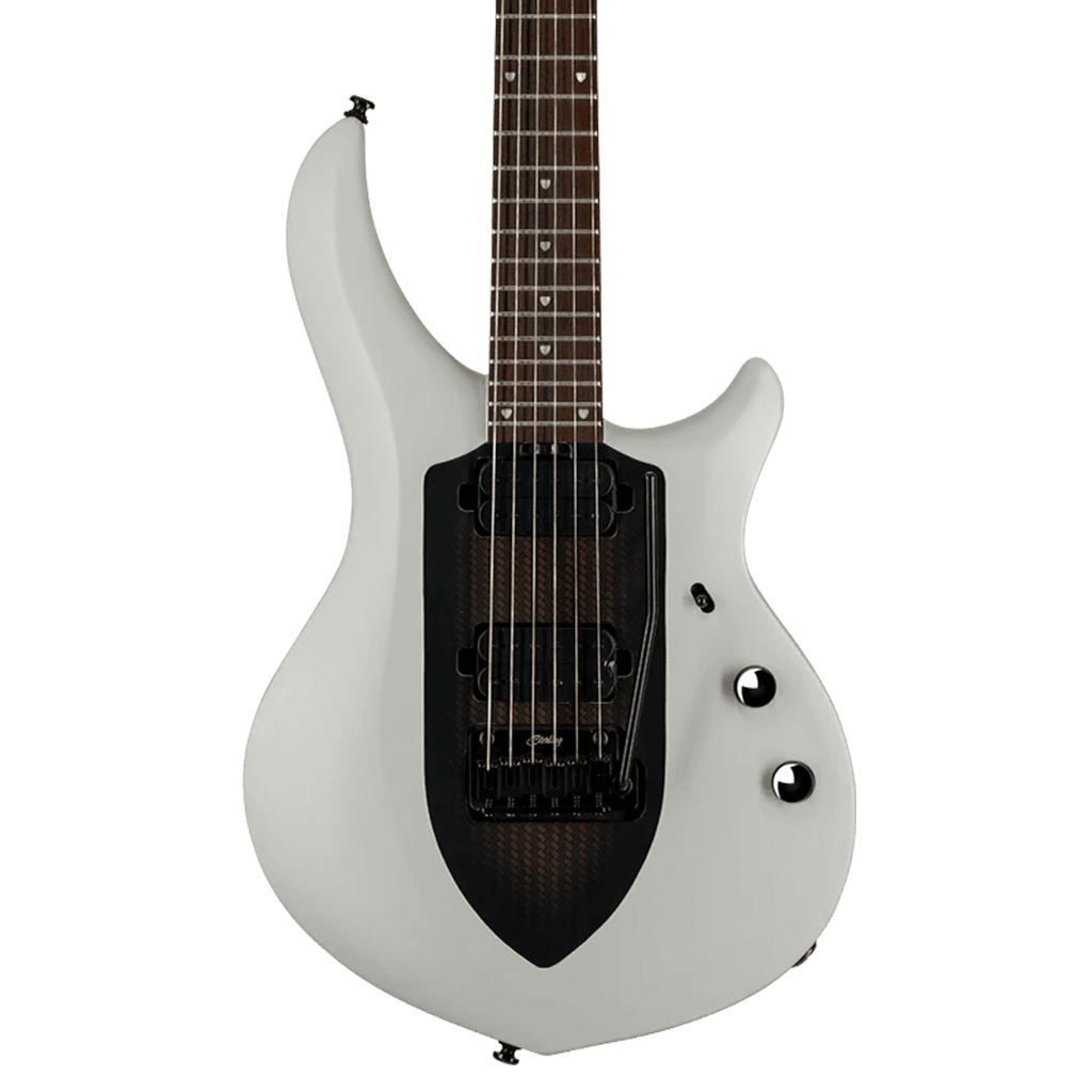 Sterling By Music Man Majesty Chalk Grey - Richards Guitars Of Stratford Upon Avon