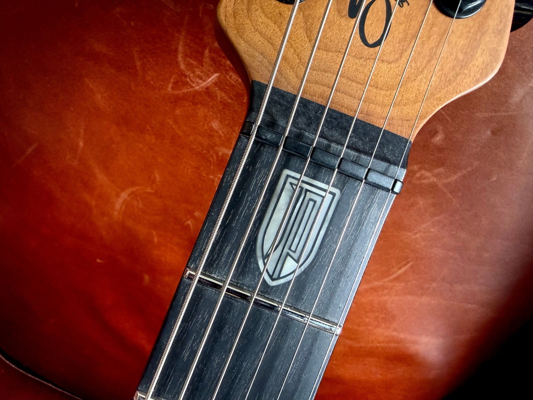 Sterling By Musicman JP150 Dimarzio Spalted Maple Blood Orange Burst - Richards Guitars Of Stratford Upon Avon