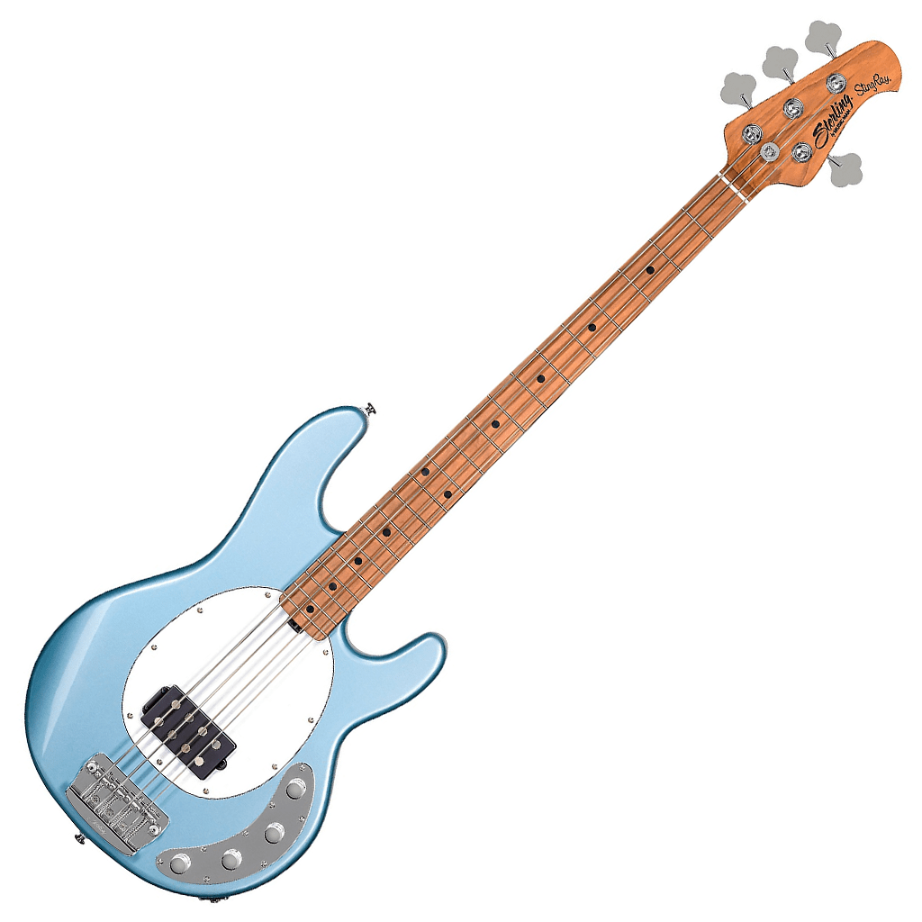 Sterling By Musicman StingRay 4 Firemist Silver - Richards Guitars Of Stratford Upon Avon