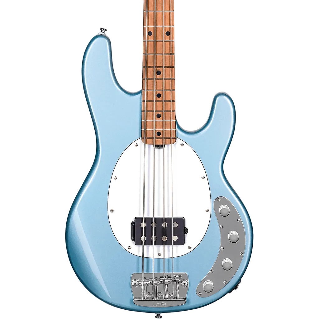 Sterling By Musicman StingRay 4 Firemist Silver - Richards Guitars Of Stratford Upon Avon