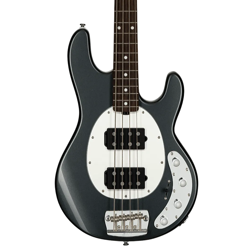 Sterling By MusicMan Stingray 4 HH Charcoal Frost - Richards Guitars Of Stratford Upon Avon