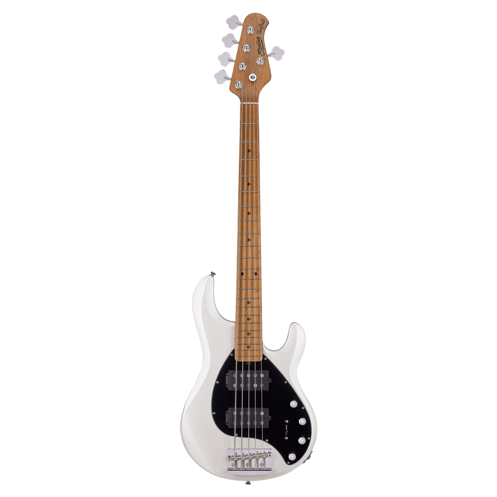 Sterling By Musicman Stingray 5 HH Pearl White - Richards Guitars Of Stratford Upon Avon
