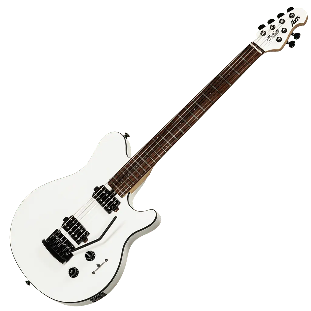 Buy Sterling By Musicman SUB Axis White With Black Body Binding
