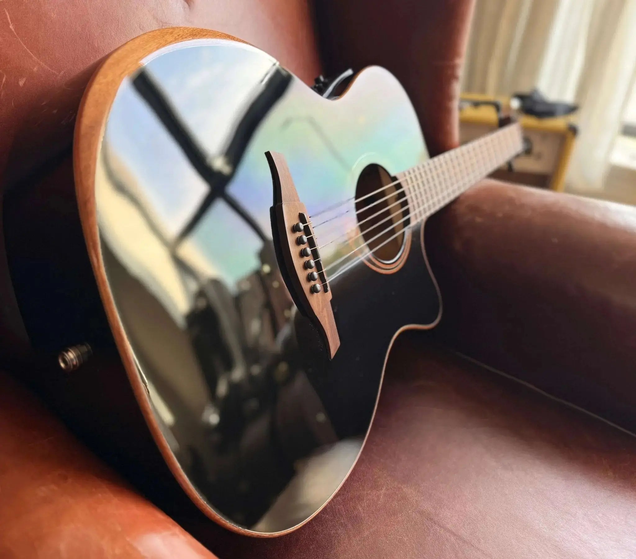 Buy LAG T118ABCE-BLK Special Edition With Bevel. Exquisite Luxury Electro Acoustic Guitar