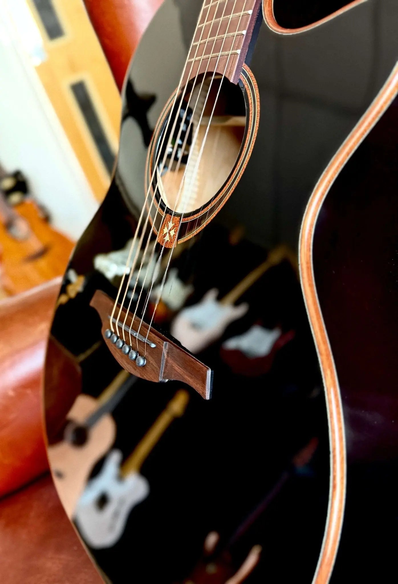 T118ABCE - BLK Special Edition With Bevel. Exquisite Luxury Electro Acoustic Guitar - Richards Guitars Of Stratford Upon Avon