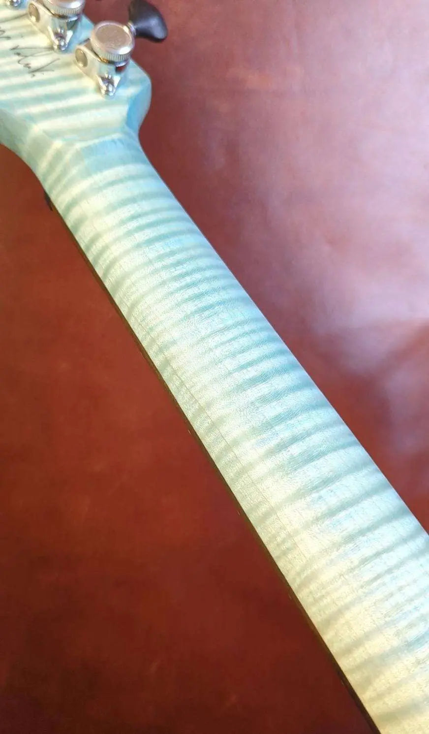 Valenti Nebula Carved HS Ice Blue - Richards Guitars Of Stratford Upon Avon