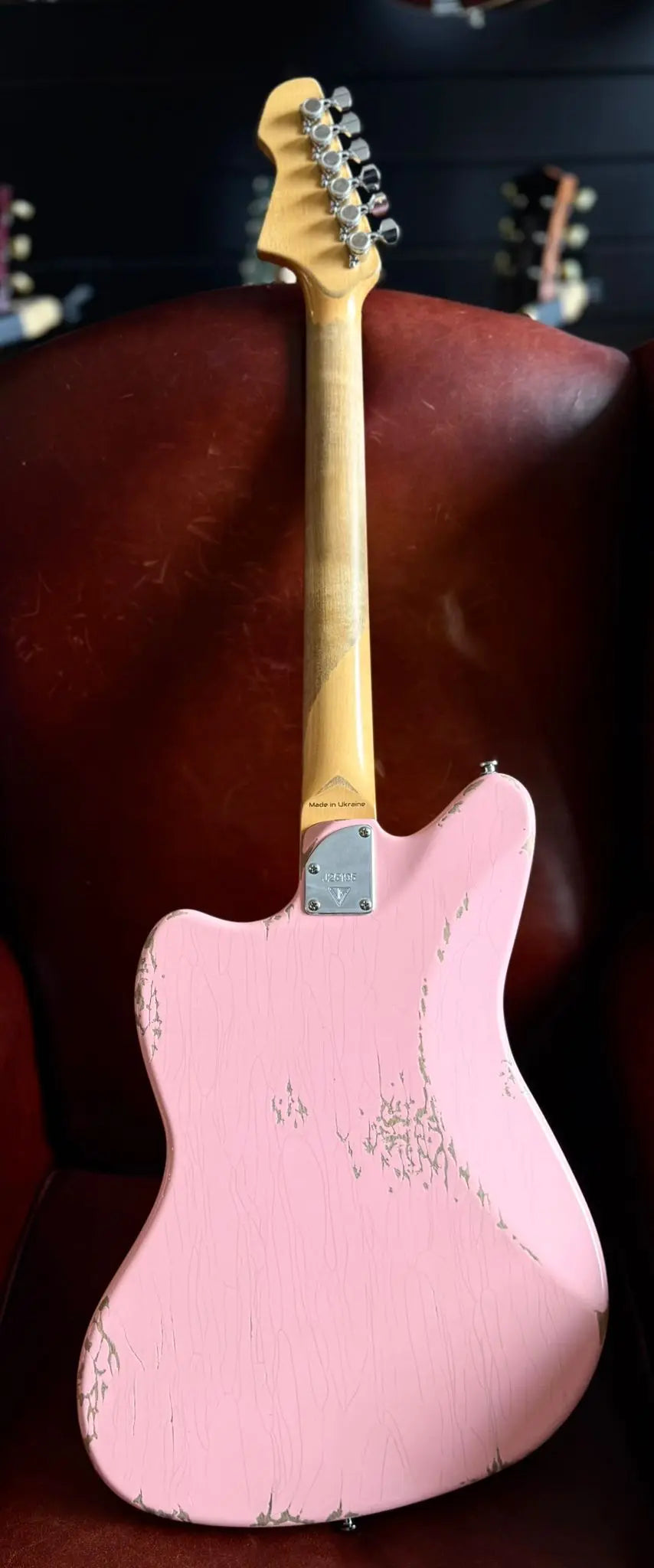 Valiant Jupiter Distressed Mola Pink - Richards Guitars Of Stratford Upon Avon