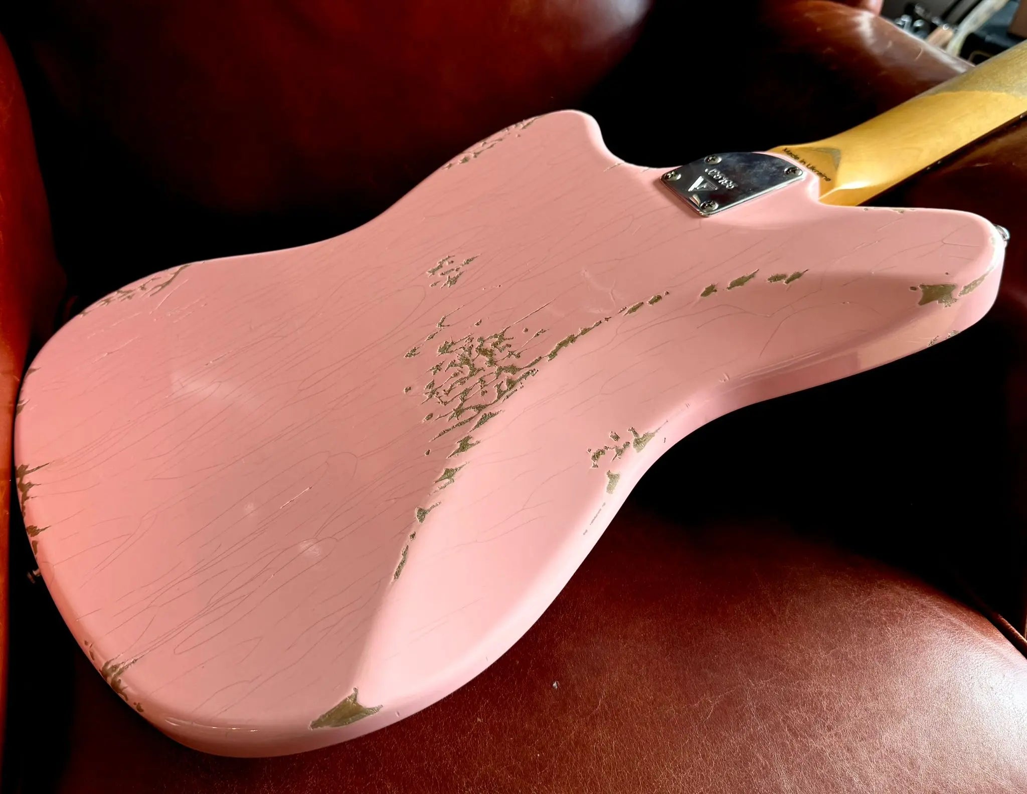 Valiant Jupiter Distressed Mola Pink - Richards Guitars Of Stratford Upon Avon