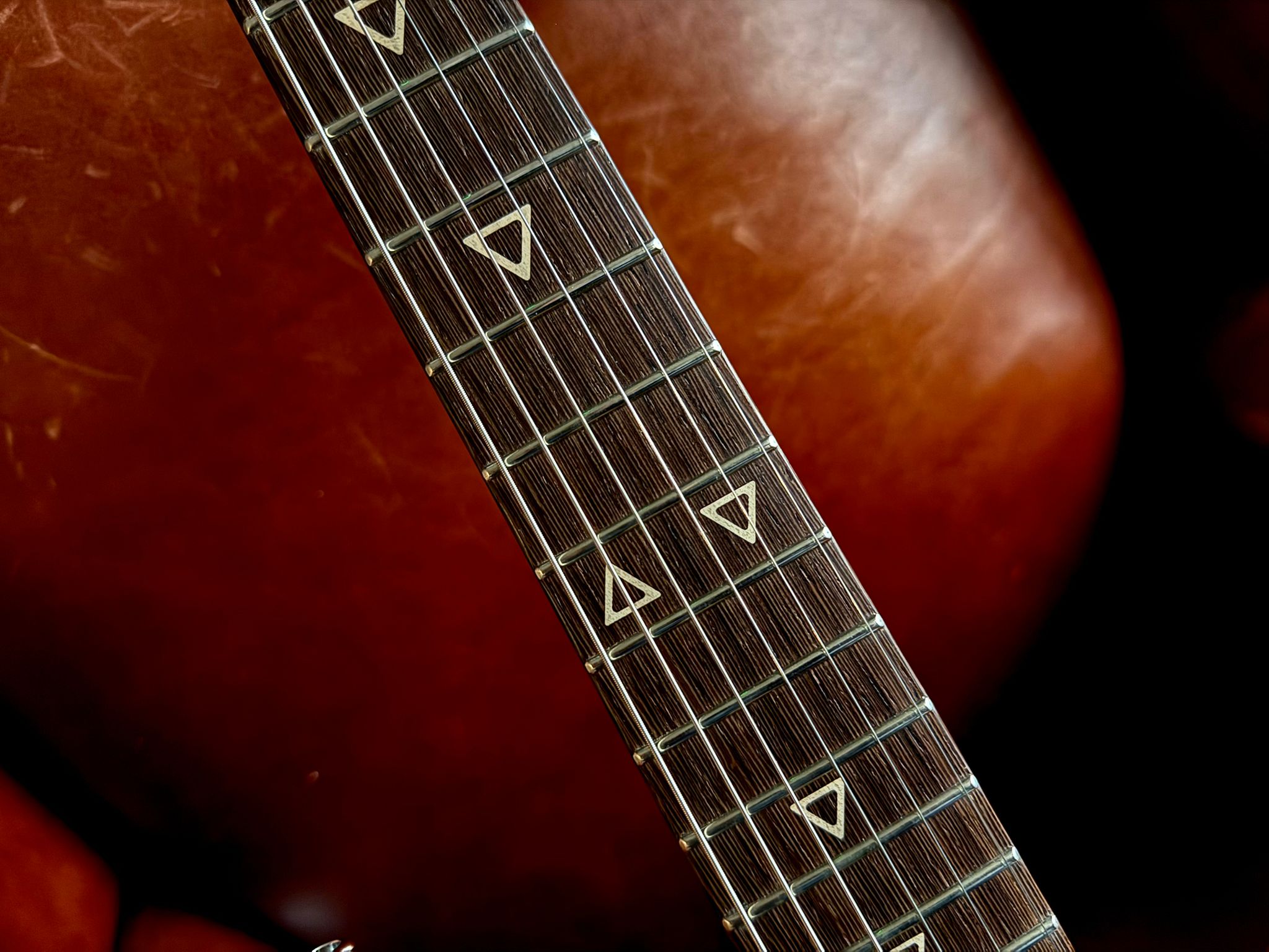 Valiant Jupiter "Dual Coat" Fiesta Red Barhat Distressed - Richards Guitars Of Stratford Upon Avon