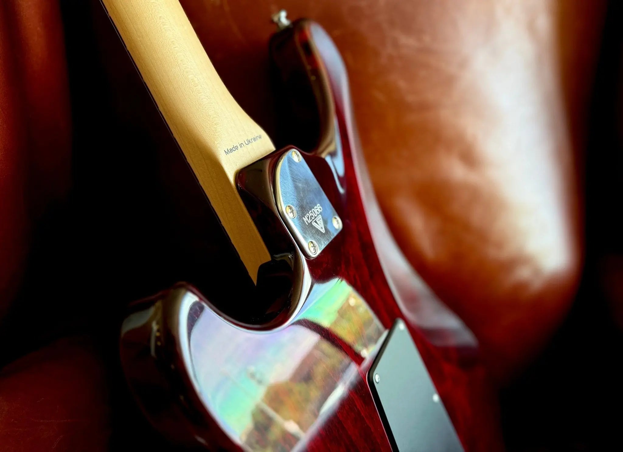 Valiant Mercury Burgundy Red w' 1 Piece Body & Stainless Steel Frets - Richards Guitars Of Stratford Upon Avon