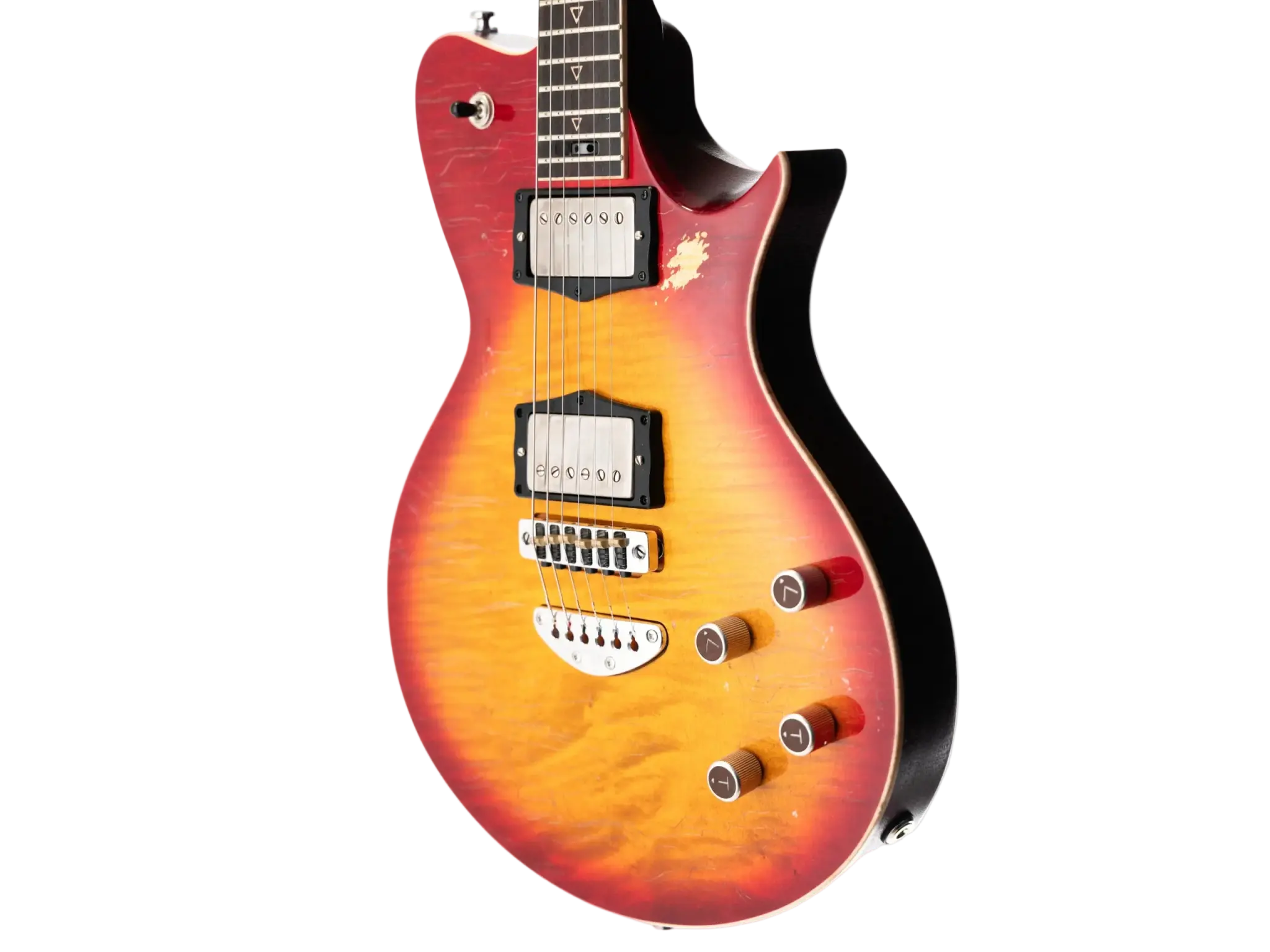 Buy Valiant Smith Distressed Cherry Burst Electric Guitar