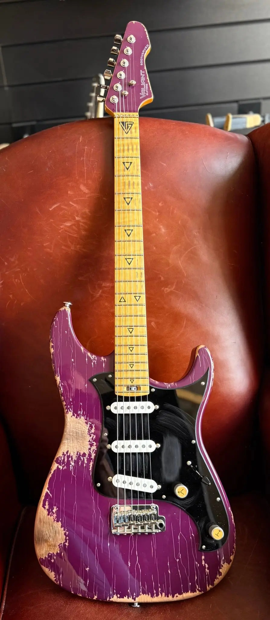 Buy Valiant Soothsayer Distressed Purple W' Stainless Steel Fret Upgrade