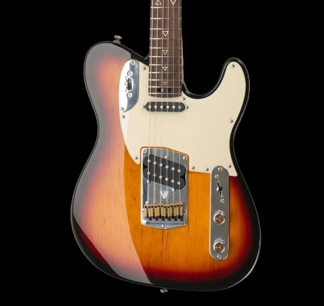 Valiant Titan 3 Tone Sunburst Gloss Electric Guitar - Richards Guitars Of Stratford Upon Avon
