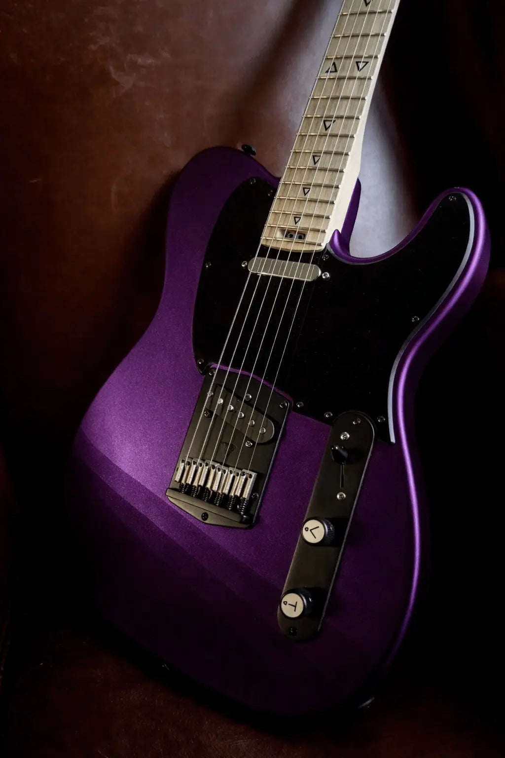 Buy Valiant Titan Amethyst Flame Gemstone Collection Custom With Stainless Steel Frets Upgrade