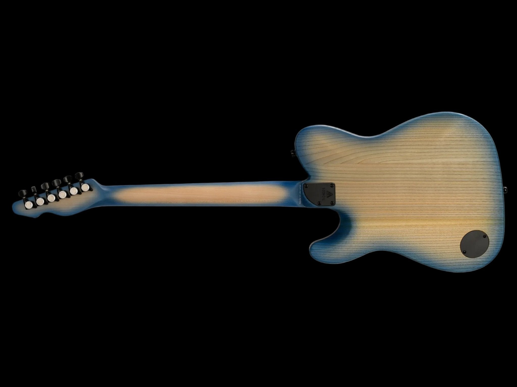 Valiant Titan Barhat Blue Pore Electric Guitar - Richards Guitars Of Stratford Upon Avon