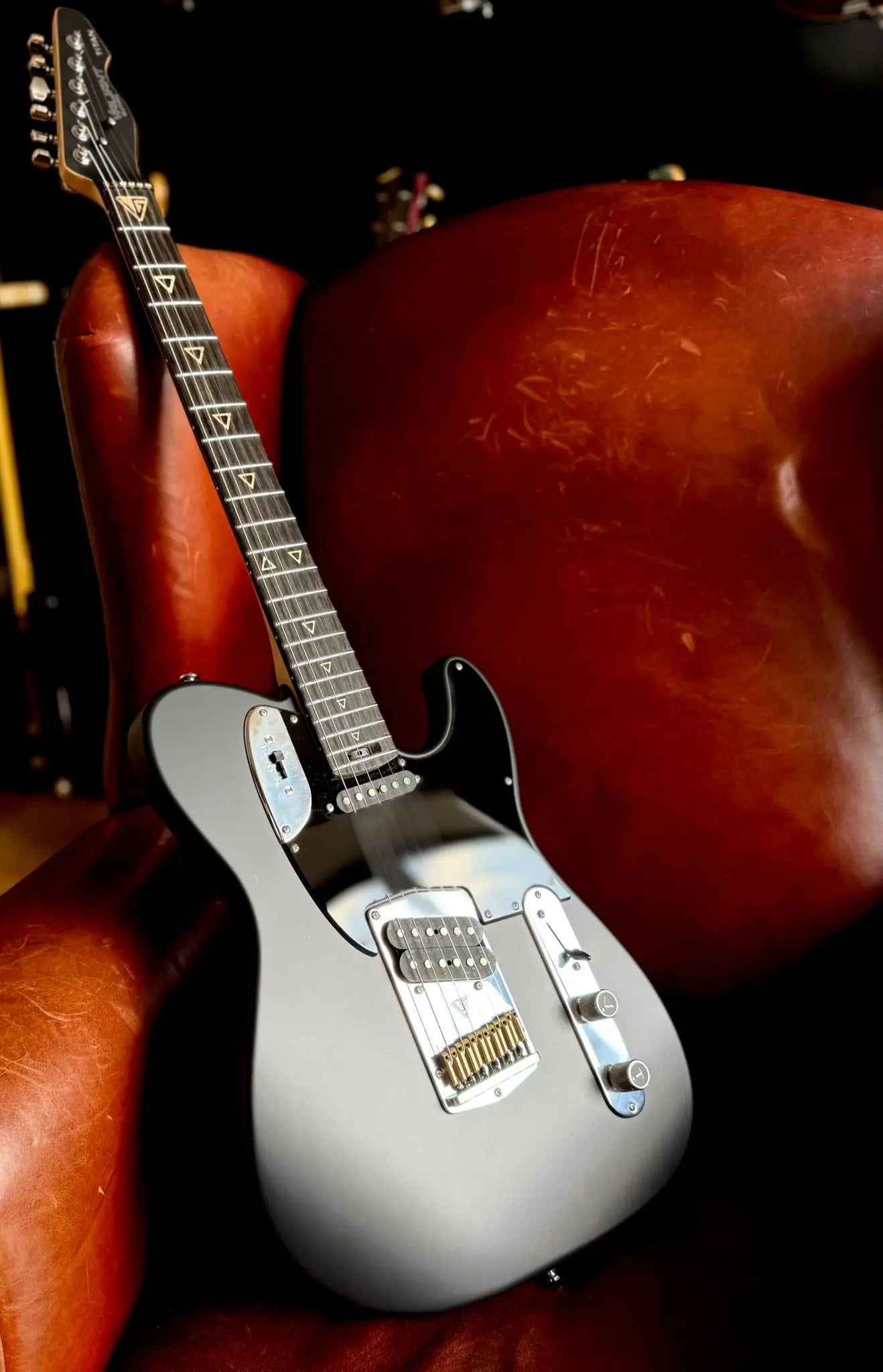 Valiant Titan Black Satin With Stainless Steel Frets Upgrade - Richards Guitars Of Stratford Upon Avon