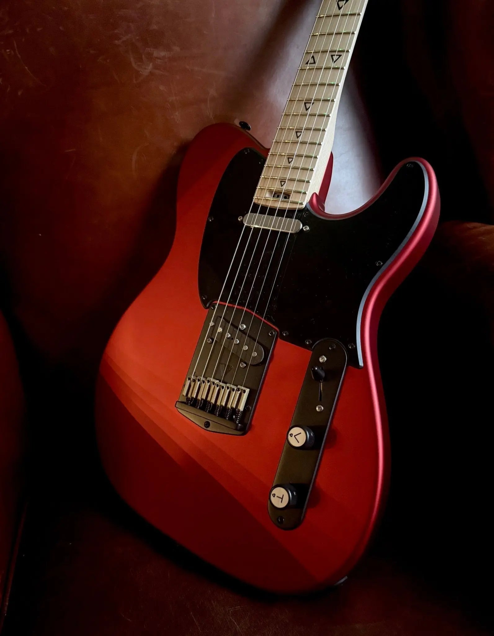 Buy Valiant Titan Ruby Satin Electric Guitar With Stainless Steel Frets Upgrade