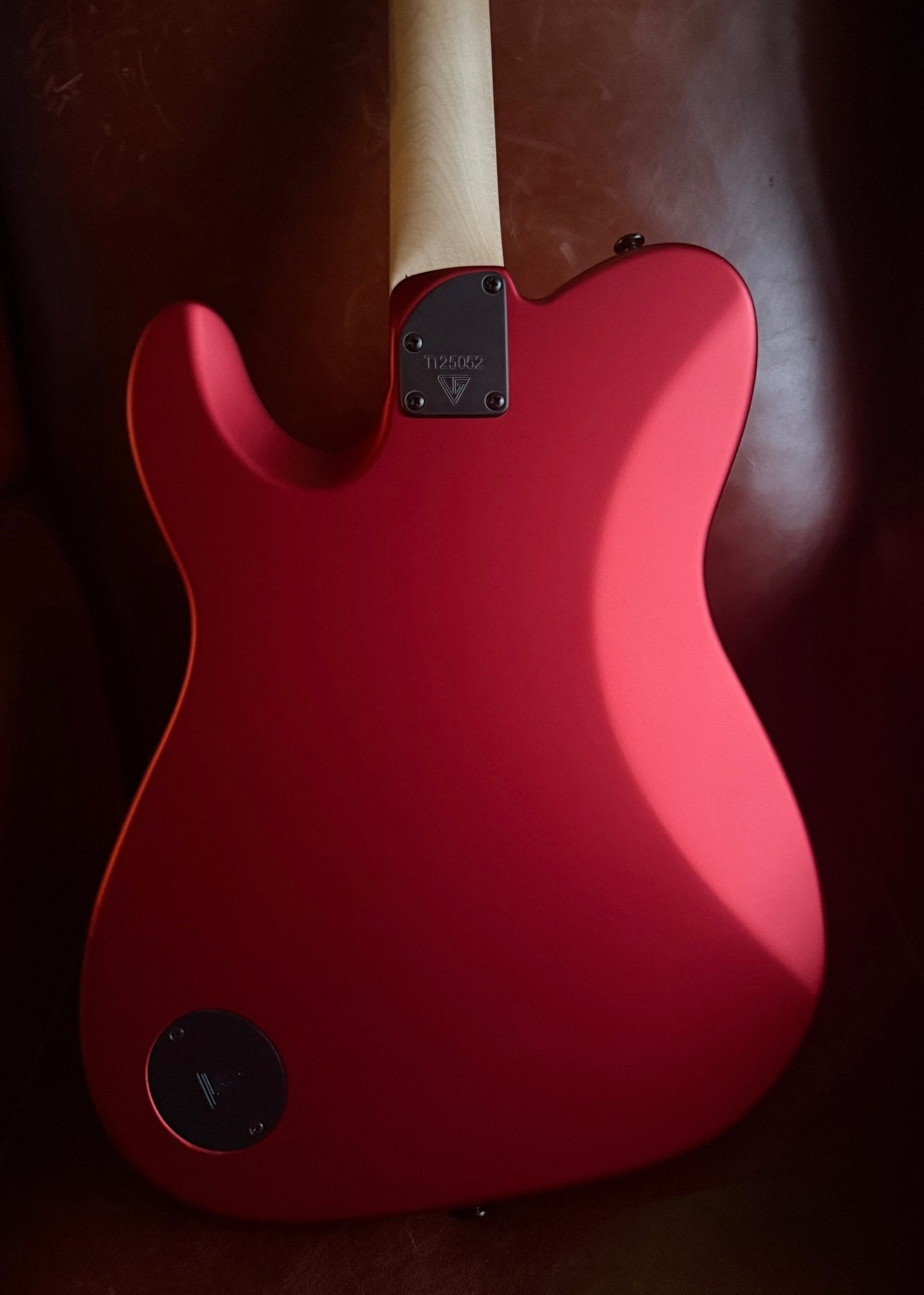 Valiant Titan Ruby Satin Electric Guitar With Stainless Steel Frets Upgrade - Richards Guitars Of Stratford Upon Avon