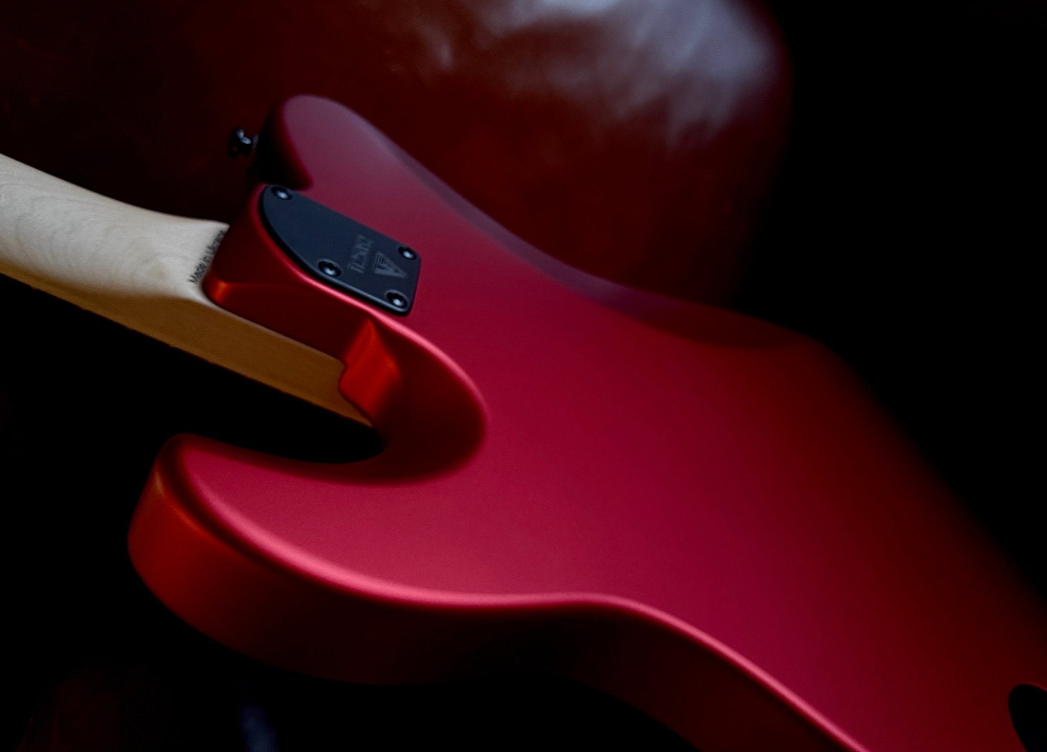 Valiant Titan Ruby Satin Electric Guitar With Stainless Steel Frets Upgrade - Richards Guitars Of Stratford Upon Avon