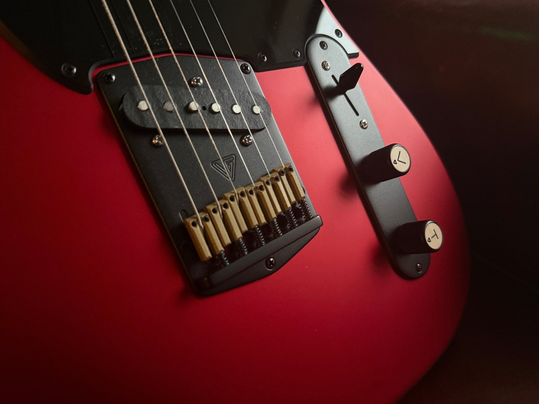 Valiant Titan Ruby Satin Electric Guitar With Stainless Steel Frets Upgrade - Richards Guitars Of Stratford Upon Avon