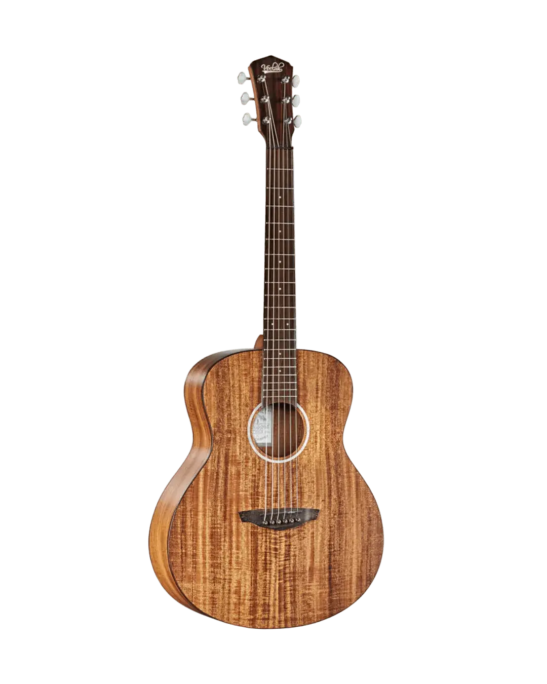 Buy Veelah Mini Camper Solid Top Acacia Koa Acoustic Guitar w/ Gig Bag