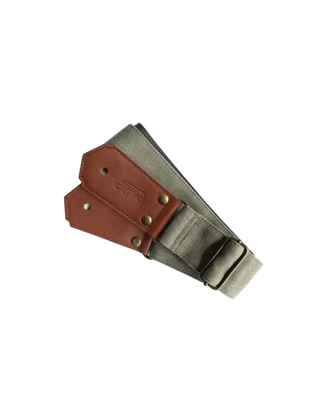 Veelah Navy Green Canvas Guitar Strap - Richards Guitars Of Stratford Upon Avon