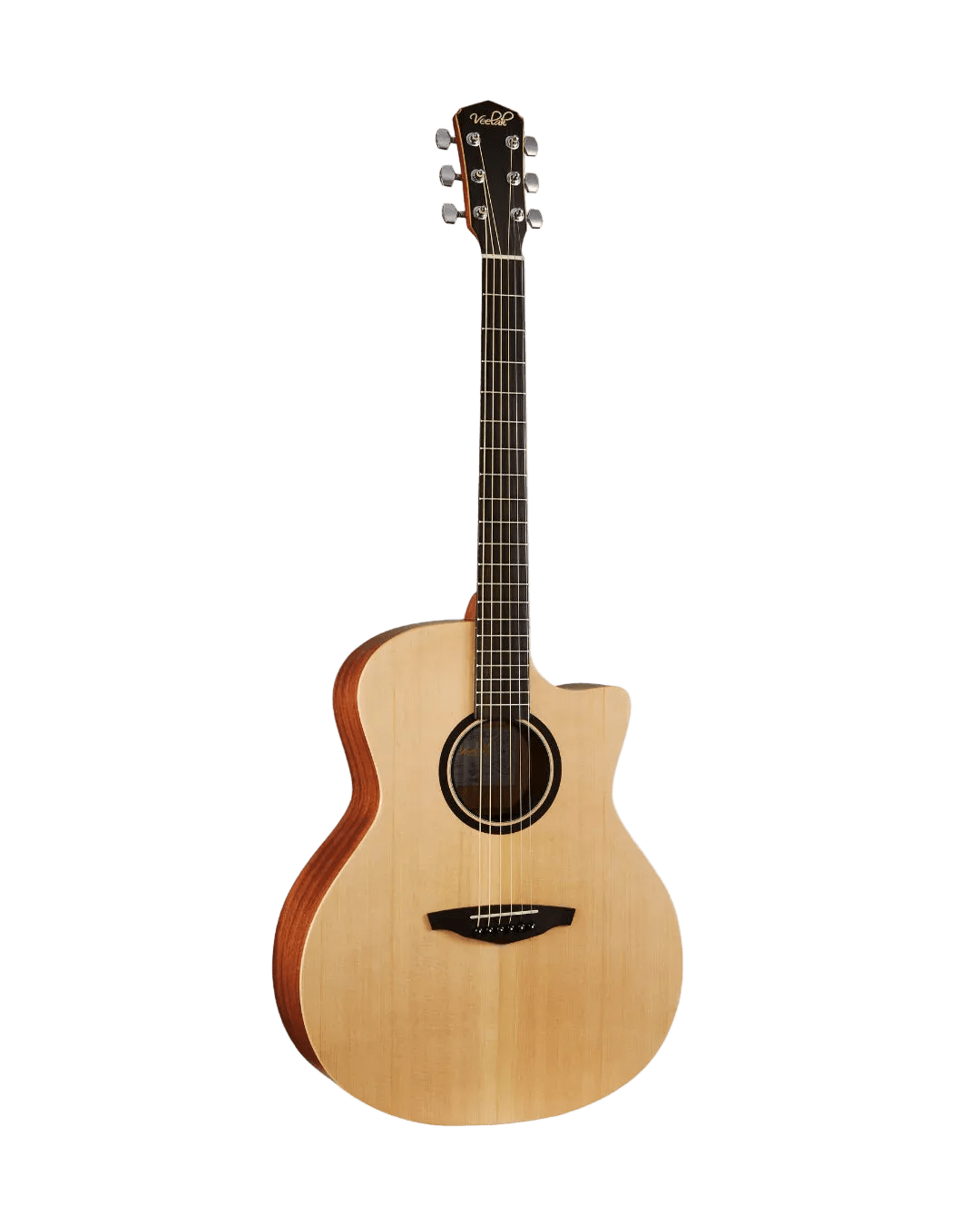 Veelah V1 GAC Solid Top Spruce Acoustic Guitar w/ Gig Bag - Richards Guitars Of Stratford Upon Avon