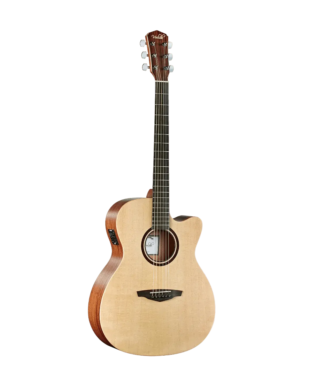 Buy Veelah V1 OMCE Solid Top Spruce Electro Acoustic Guitar w/ Gig Bag