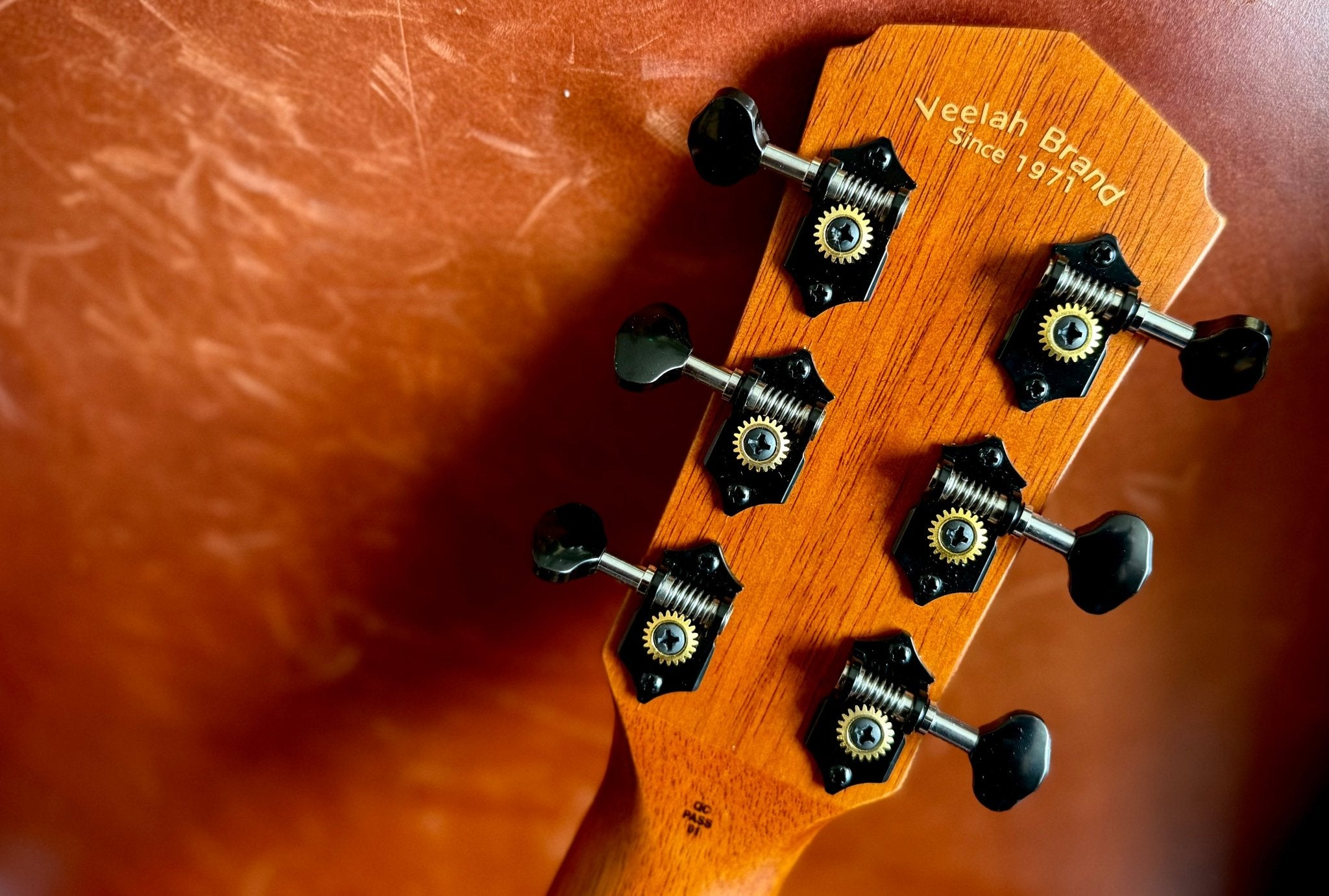 Veelah V4 OM Solid Top Rosewood Armrest Natural Acoustic Guitar w/ Gig Bag - Richards Guitars Of Stratford Upon Avon