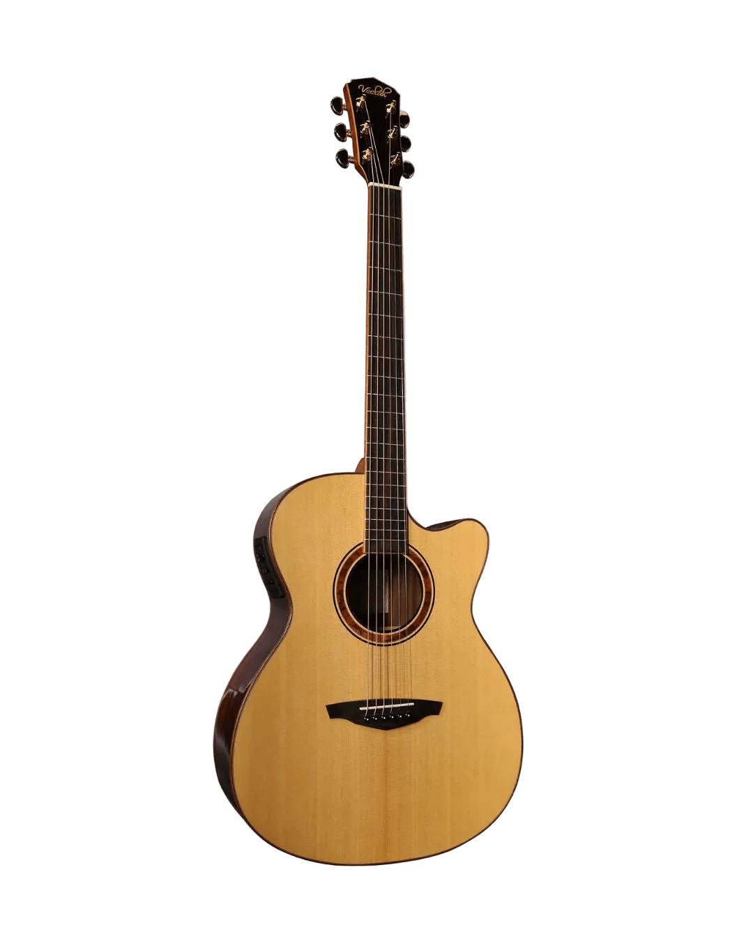 Veelah V5 OMC Solid Top Spruce Electro Acoustic Guitar w/ Gig Bag - Richards Guitars Of Stratford Upon Avon