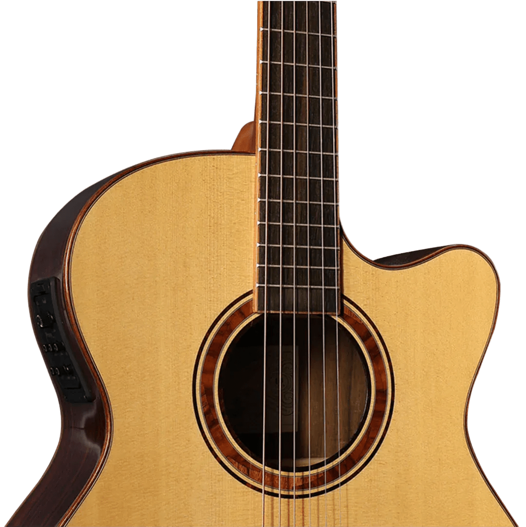Veelah V5 OMC Solid Top Spruce Electro Acoustic Guitar w/ Gig Bag - Richards Guitars Of Stratford Upon Avon