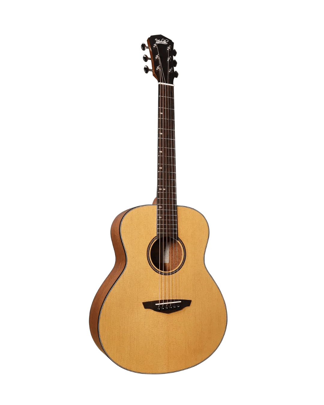 Veelah Vero Mini Camper Spruce Top Acoustic Guitar w/ Gig Bag - Richards Guitars Of Stratford Upon Avon