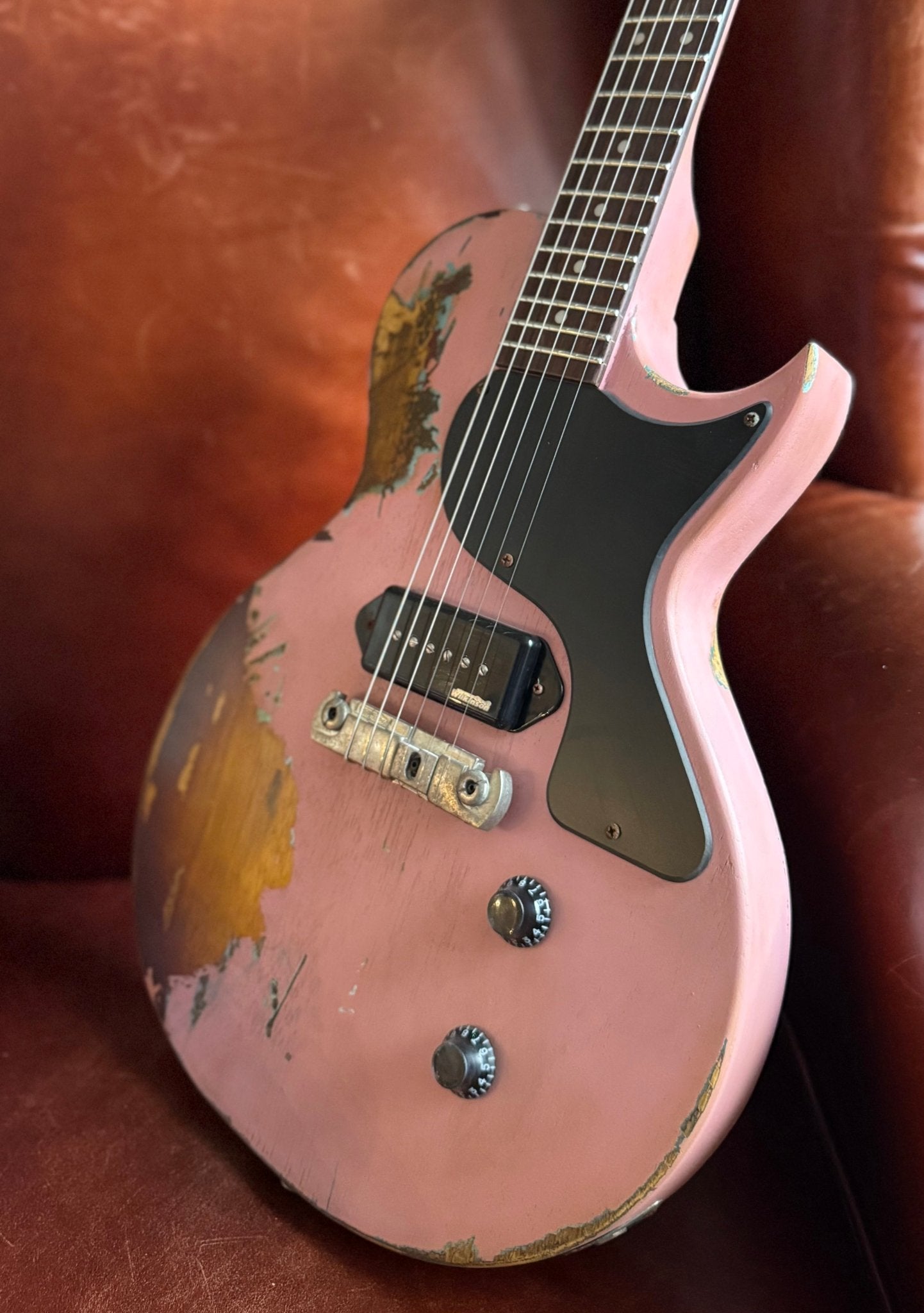 Vintage "Industrial Punk" V120 ProShop - Radioactive Bubblegum Pink - Richards Guitars Of Stratford Upon Avon