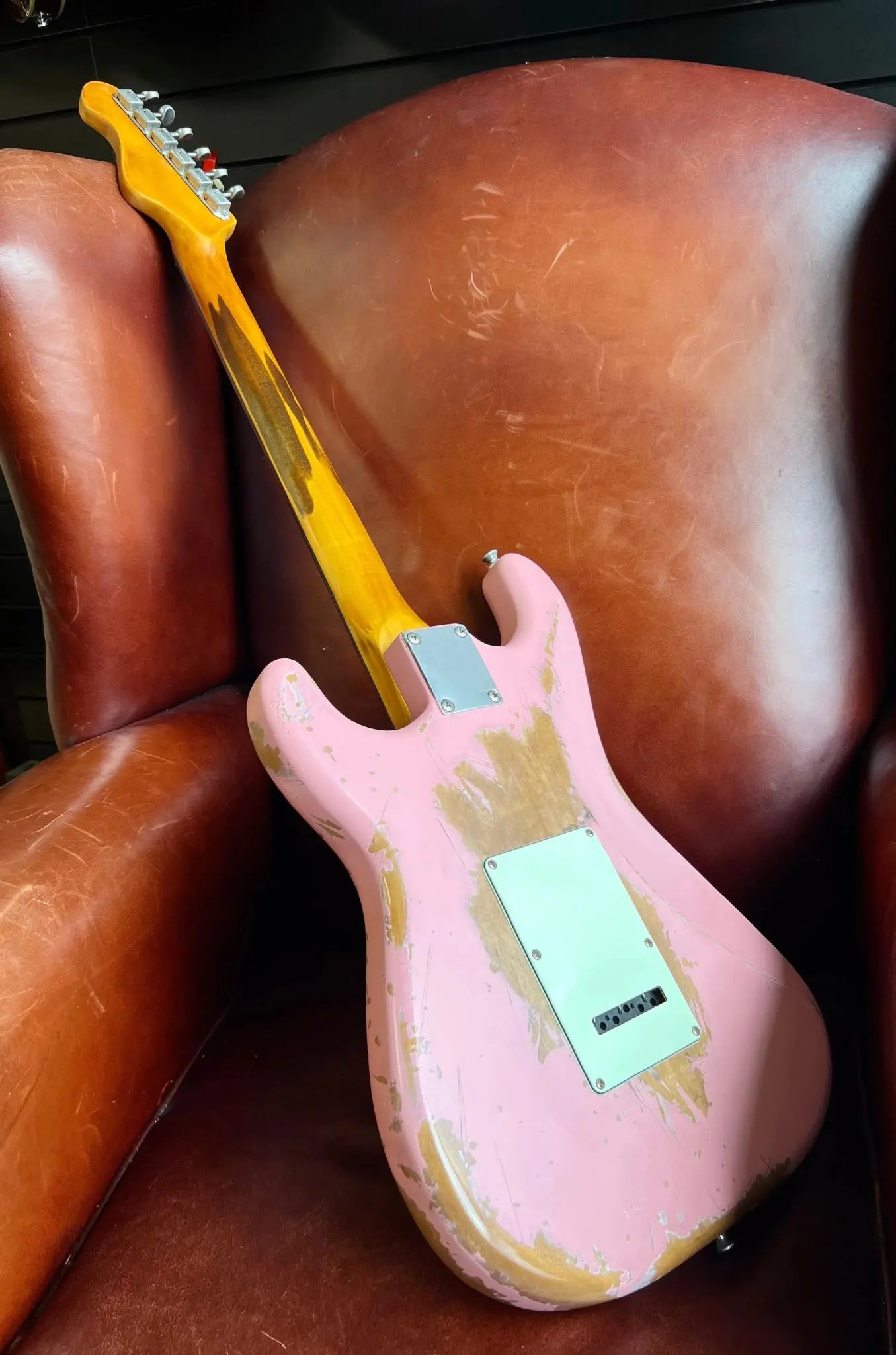 Vintage Proshop Post Apocalypse Radioactive Pink Electric Guitar - Richards Guitars Of Stratford Upon Avon