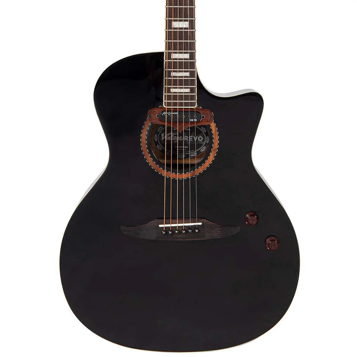 Vintage REVO ELEKTRA ~ Black Silk - Richards Guitars Of Stratford Upon Avon