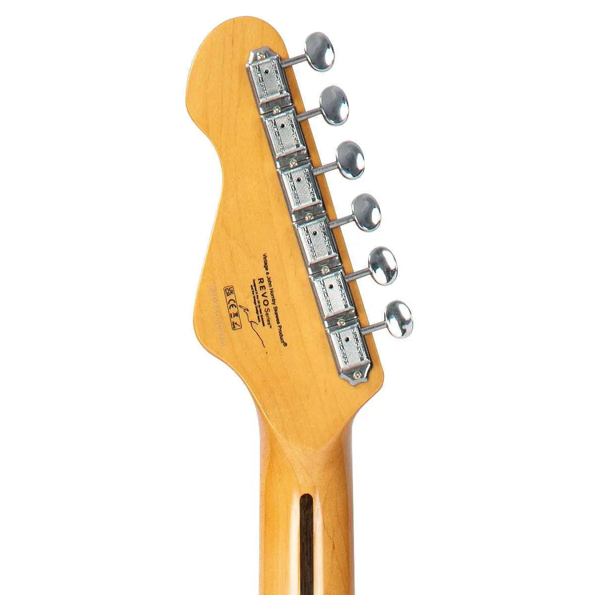 Vintage REVO Series 'Deluxe' Electric Guitar ~ Cappuchino - Richards Guitars Of Stratford Upon Avon