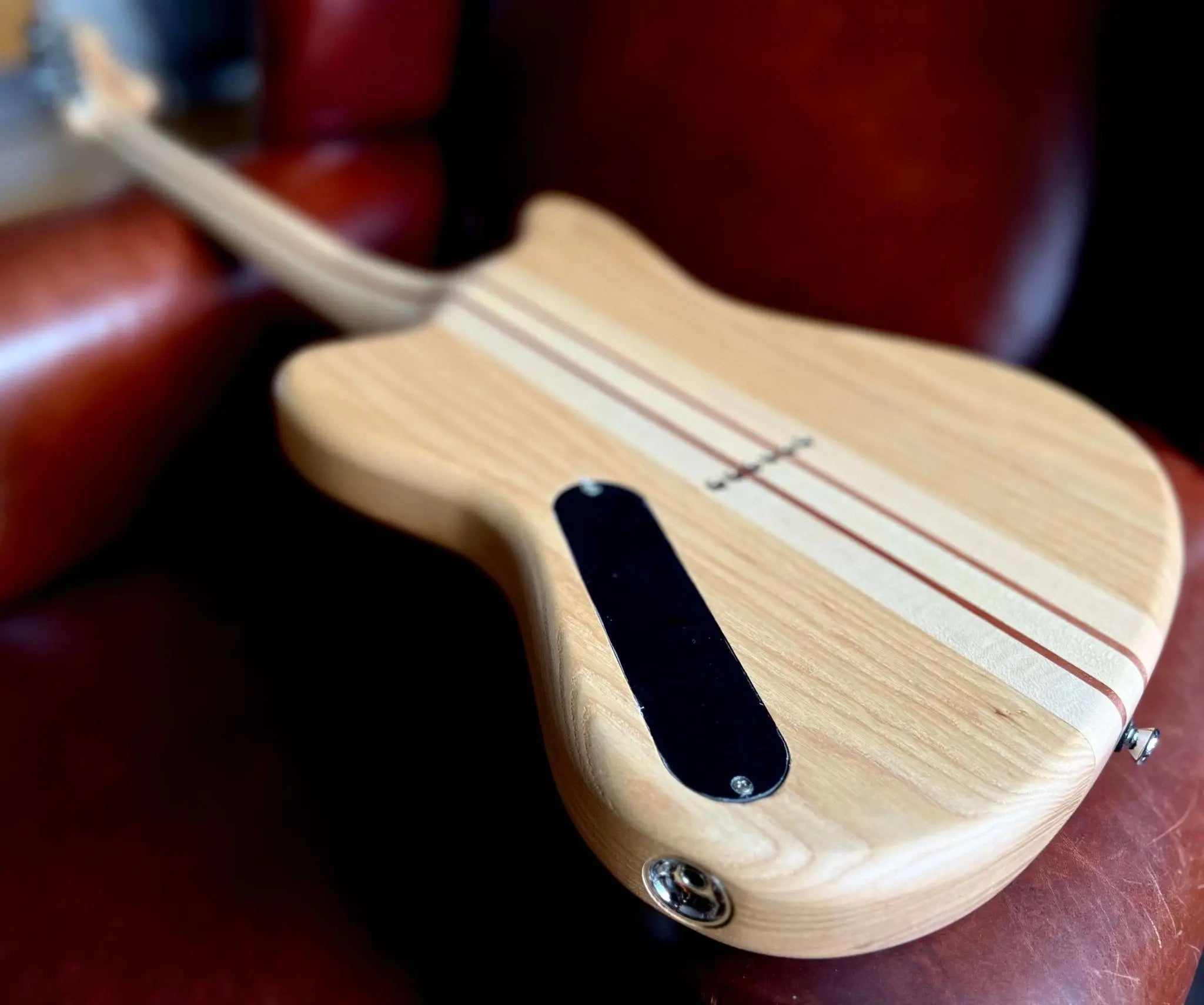 Vintage REVO Series 'Integra' Electric Guitar ~ Satin Natural - Richards Guitars Of Stratford Upon Avon