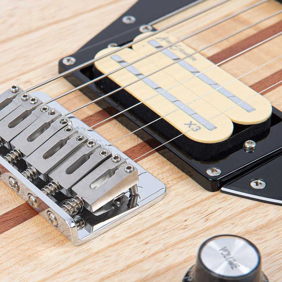 Vintage REVO Series 'Integra' Electric Guitar ~ Satin Natural - Richards Guitars Of Stratford Upon Avon