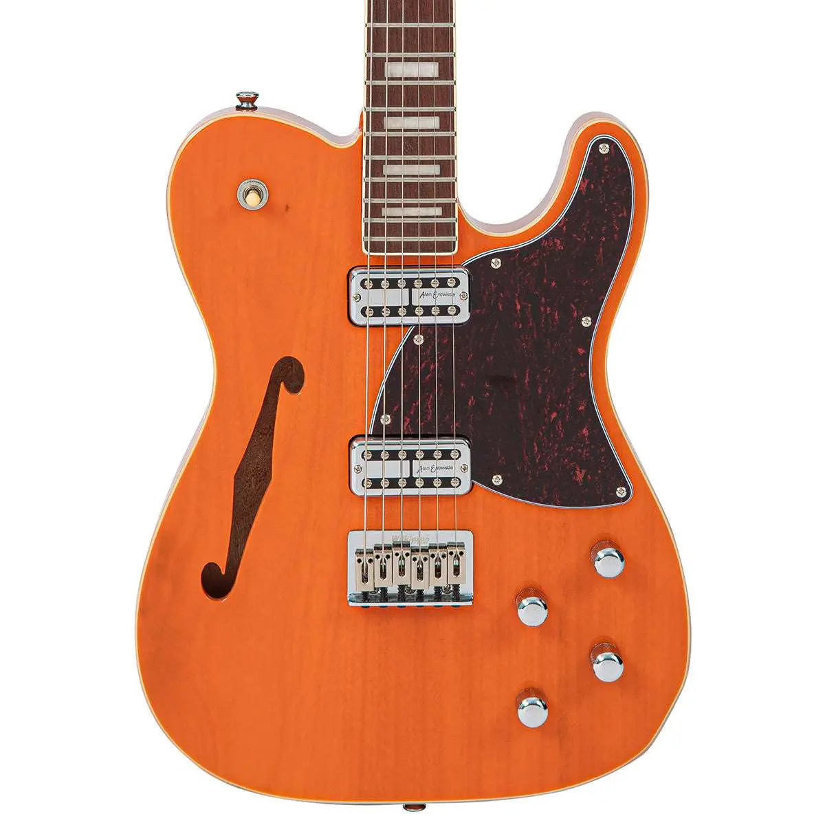 Vintage REVO Series 'Midline' Electric Guitar ~ Trans Orange - Richards Guitars Of Stratford Upon Avon