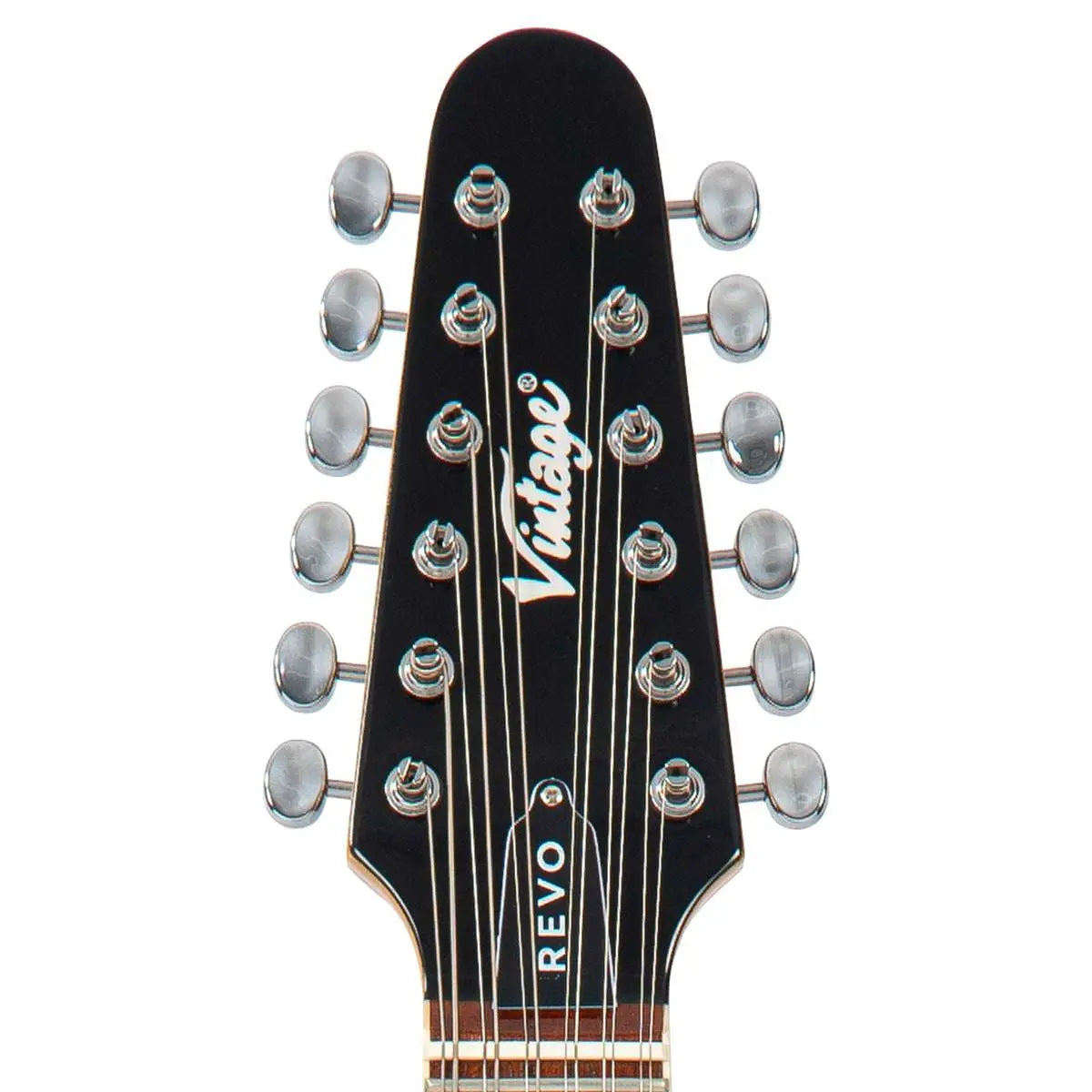Vintage REVO Series 'Surfmaster Thinline 12' Electric Guitar ~ Boulevard Black - Richards Guitars Of Stratford Upon Avon