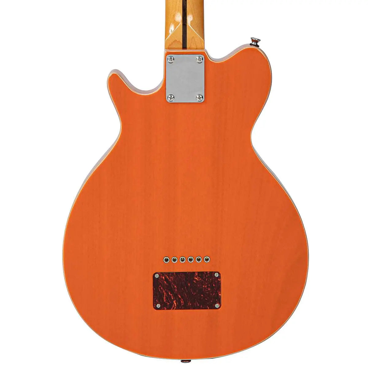 Vintage REVO Series 'Vision' Electric Guitar ~ Trans Orange - Richards Guitars Of Stratford Upon Avon