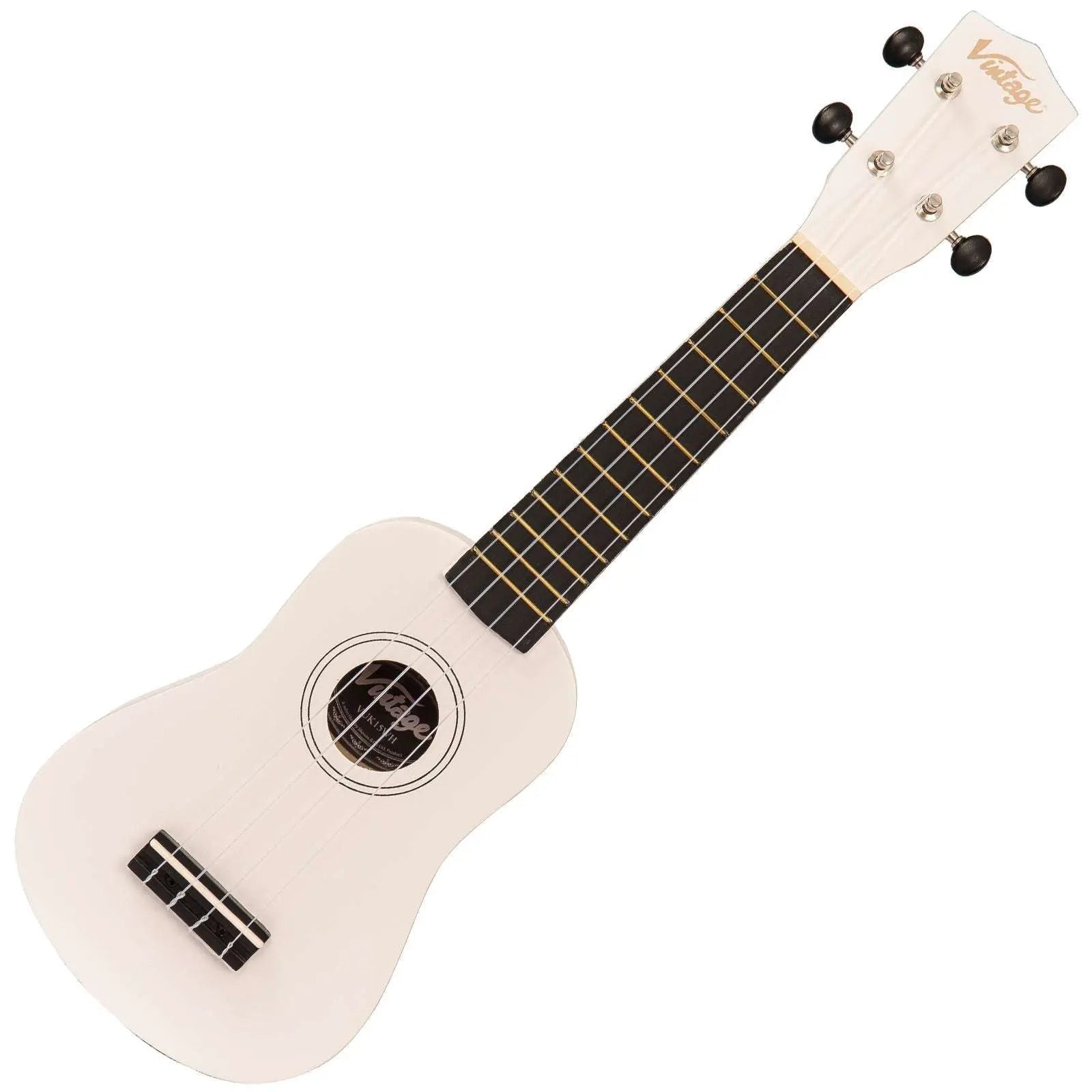 Vintage Soprano Ukulele ~ Satin White - Richards Guitars Of Stratford Upon Avon